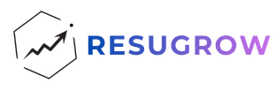 RESUGROW career platform logo for AI resume builder, ATS checker, and LinkedIn makeover