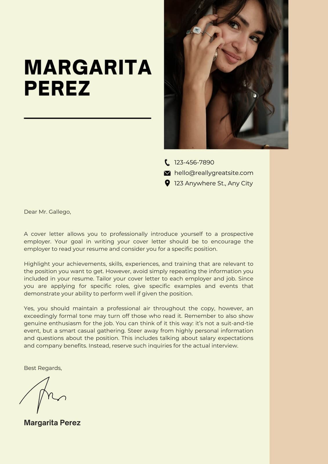 Entry Level Fresh professional cover letter template for job applications and interview callbacks