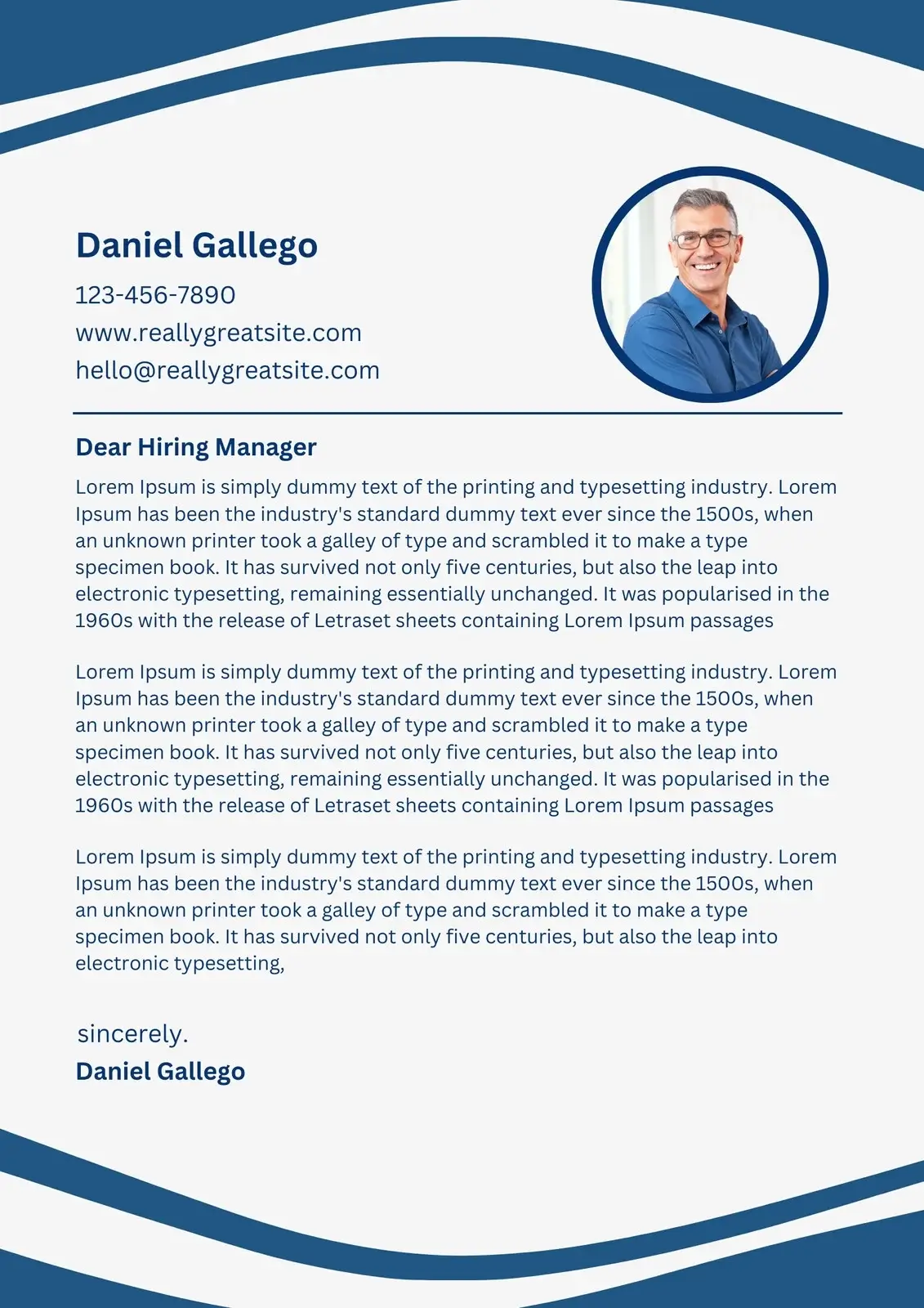 Tech Industry professional cover letter template for job applications and interview callbacks