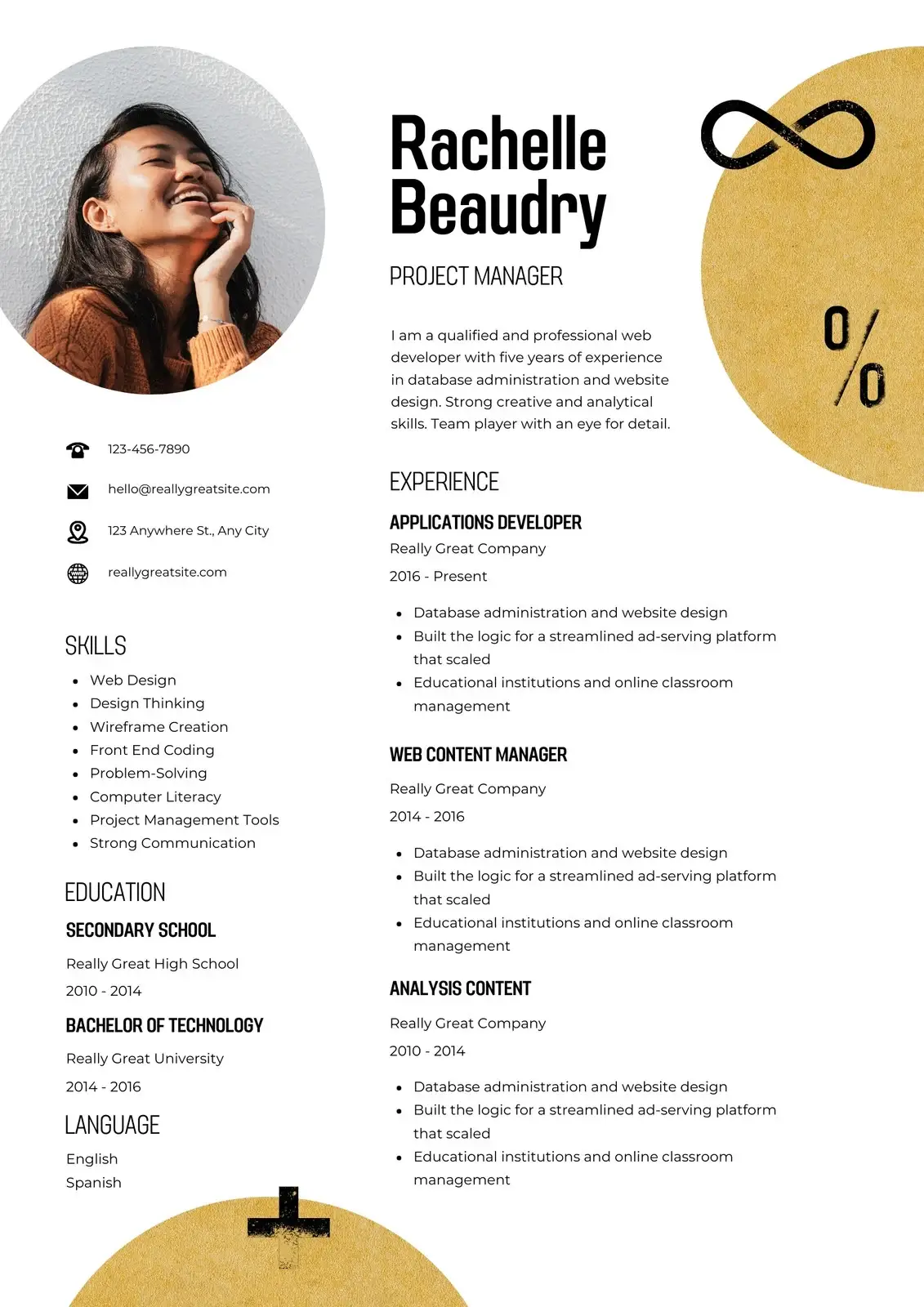 Startup Edge ATS-friendly resume template — Creative style for professional job applications